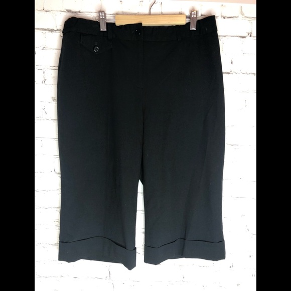 Nycard Black Cuff Capri Dress Pants - Picture 1 of 6